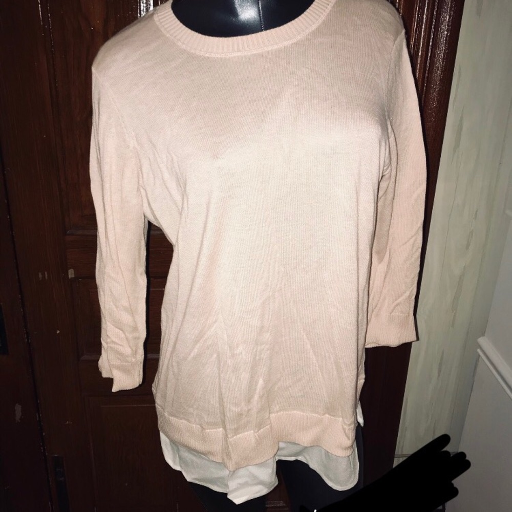Pink sweater blouse